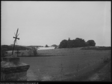 Niedźwiadna, widok na kości&oacute;ł i plebanię