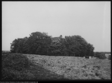 Niedźwiadna, widok na kości&oacute;ł i plebanię