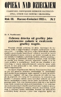 Opieka nad Dzieckiem 1925 R.3 nr 2