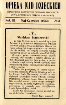 Opieka nad Dzieckiem 1925 R.3 nr 3