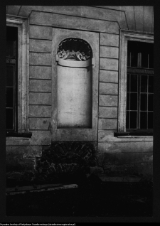 Białystok, Pałac Branickich, fragment łuku gotyckego w elewacja ogrodowej