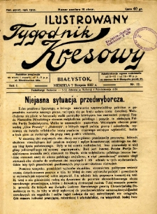 Ilustrowany Tygodnik Kresowy 1927.08.07 R.1 nr 12