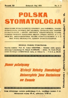 Polska Stomatologja 1934 R.12 nr 4-5