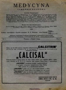 Medycyna 1928 R.2 nr 5