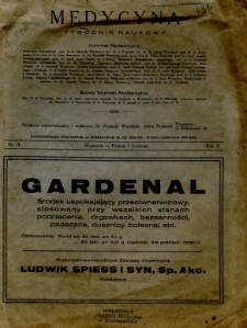 Medycyna 1928 R.2 nr 14