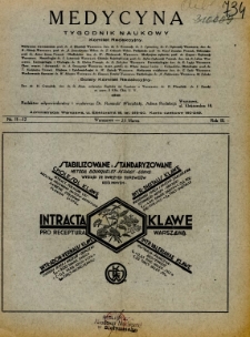 Medycyna 1929 R.3 nr 11-12