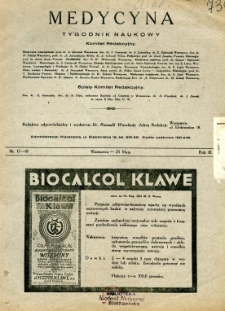 Medycyna 1929 R.3 nr 17-18