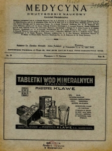 Medycyna 1929 R.3 nr 19
