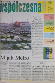 Gazeta Wsp&oacute;łczesna 1998, nr 5