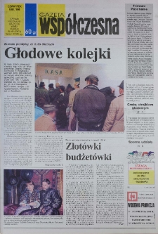 Gazeta Wsp&oacute;łczesna 1998, nr 69
