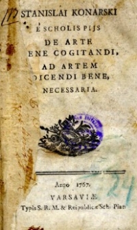 De arte bene cogitandi, ad artem dicendi bene,necessaria.