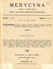 Medycyna 1933 R.7 nr 1
