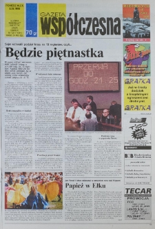 Gazeta Wsp&oacute;łczesna 1998, nr 109