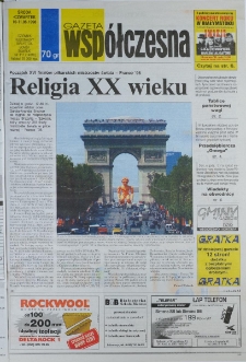 Gazeta Wsp&oacute;łczesna 1998, nr 111