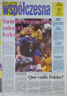 Gazeta Wsp&oacute;łczesna 1998, nr 112