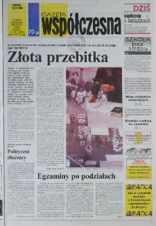 Gazeta Wsp&oacute;łczesna 1998, nr 180