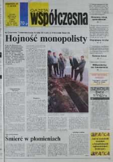 Gazeta Wsp&oacute;łczesna 1998, nr 183