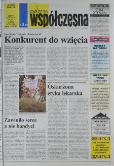 Gazeta Wsp&oacute;łczesna 1998, nr 184