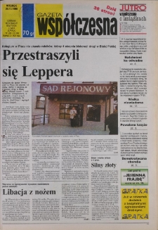 Gazeta Wsp&oacute;łczesna 1998, nr 204