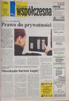 Gazeta Wsp&oacute;łczesna 1998, nr 205