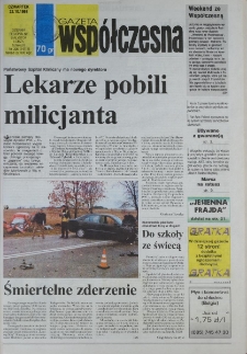 Gazeta Wsp&oacute;łczesna 1998, nr 206