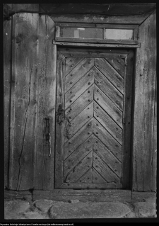 Laskowiec, drzwi chaty nr 40