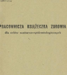 Pracownicza książeczka zdrowia Anny Lewandowskiej