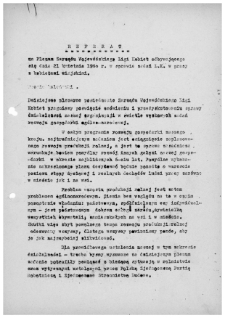 Referat na Plenum Zarządu Wojew&oacute;dzkiego Ligi Kobiet odbywającego się dnia 21 kwietnia 1960 r. w sprawie zadań L.K. w pracy z kobietami wiejskimi