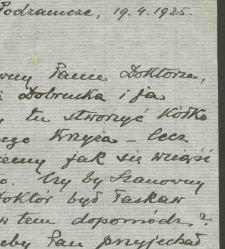 List Teresy Zawadzkiej do znienanego adresata w sprawie pomocy w tworzeniu Koła Czerownego Krzyża
