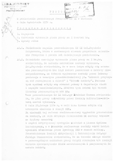 Protok&oacute;ł z posiedzenia poszerzonego Prezydium ZM LK w Wieluniu z dnia 6 kwietnia 1970 r.