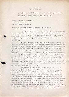 Protok&oacute;ł z posiedzenia Komisji Gospodarstwa Domowego przy Zarządzie Ł&oacute;dzkim Ligi Kobiet odbytego 17 lutego 1967 r.