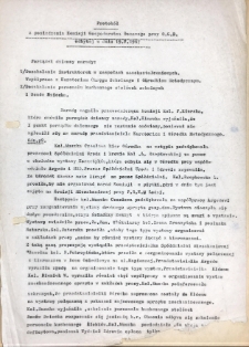 Protok&oacute;ł z posiedzenia Komisji Gospodarstwa Domowego przy OGD odbytej w dniu 19 maja 1967 r.
