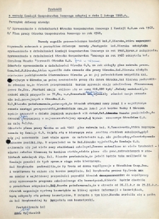 Protok&oacute;ł z narady Komisji Gospodarstwa Domowego odbytej w dniu 5 lutego 1968 r.