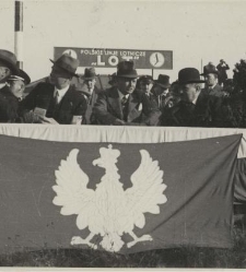 Wojewoda śląski Michał Grażyński podczas uroczystości otwarcia lotniska prawdopodobnie w Nowym Targu