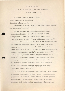 Protok&oacute;ł z posiedzenia Komisji Gospodarstwa Domowego w dniu 25 marca 1970 r.