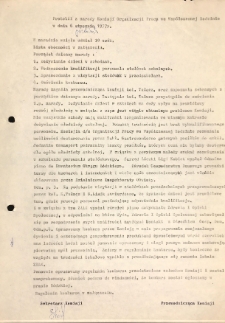 Protok&oacute;ł z narady Komisji Organizacji Pracy we Wsp&oacute;łczesnej Rodzinie w dniu 6 października 1977 r.