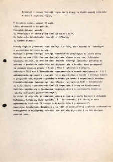 Protok&oacute;ł z narady Komisji Organizacji Pracy we Wsp&oacute;łczesnej Rodzinie w dniu 6 stycznia 1977 r.