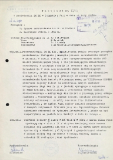 Protok&oacute;ł nr 2/71 z posiedzenia ZM LK w Zduńskiej Woli w dniu 18 lutego 1971 r.
