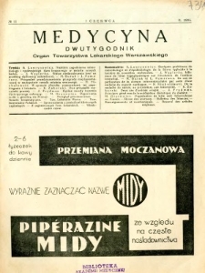 Medycyna 1935 R.9 nr 11
