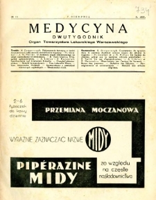 Medycyna 1935 R.9 nr 15