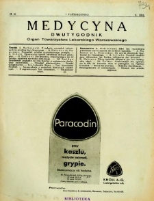 Medycyna 1935 R.9 nr 19