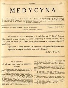 Medycyna 1936 R.10 nr 17