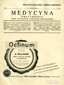 Medycyna 1937 R. 11 nr 19