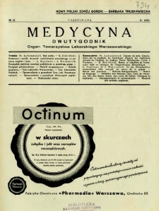 Medycyna 1937 R. 11 nr 21