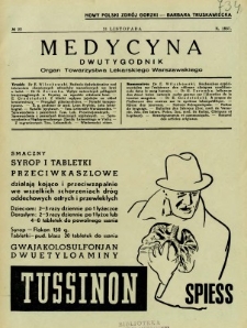 Medycyna 1937 R. 11 nr 22
