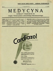 Medycyna 1937 R. 11 nr 23