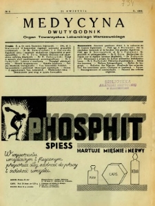 Medycyna 1938 R. 12 nr 8