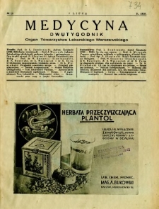 Medycyna 1938 R. 12 nr 13