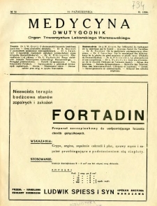 Medycyna 1938 R. 12 nr 20