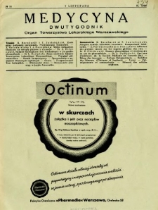 Medycyna 1938 R. 12 nr 21